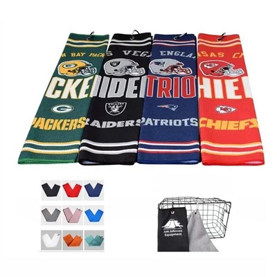 Full Color Waffle Golf Towel