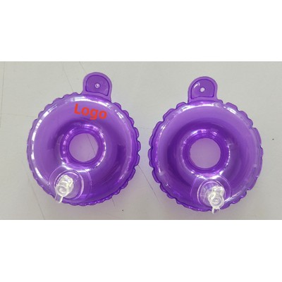 Custom Mini Floating Cup Holder Inflatable Coasters