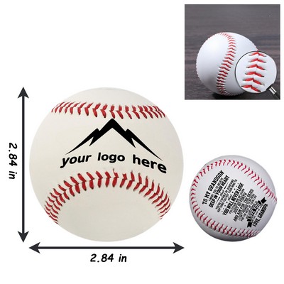 Personalized Genuine Leather Official Size Inspirational Commemorative Baseball
