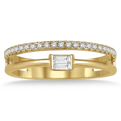 Jilco Inc Gold Diamond Ring - Size 6