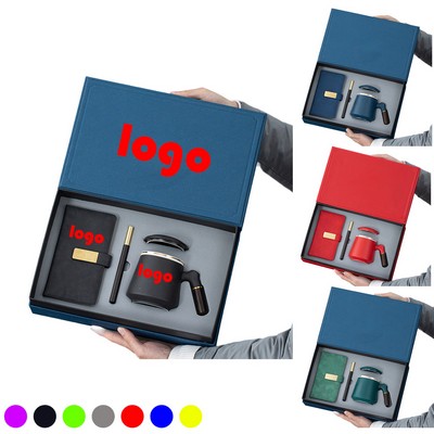 Business Gift Set 15oz Ceramic Tea Cup/Notebook/Pen