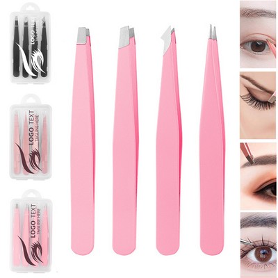 4" 1 Eyebrow Tweezers Set