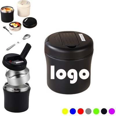 Soup Thermo Lunch Container for Hot Food Insulated Vacuum Food Jar with Buckle Lid