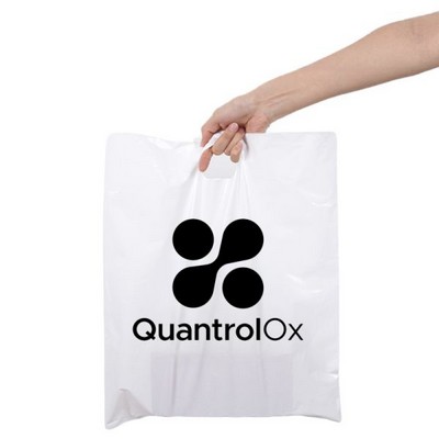 Reinforced Die-Cut Handle Recyclable Plastic Bag