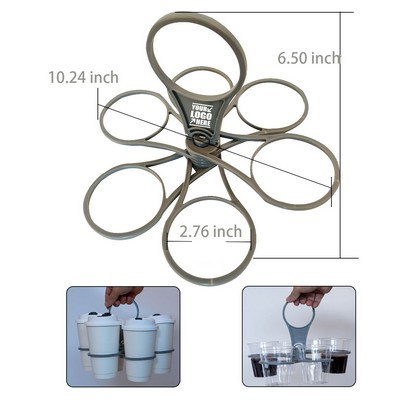 Folding Cup Holder Drink Carrier