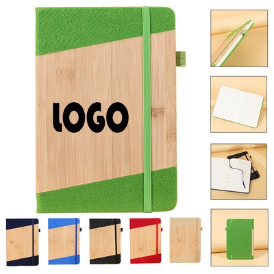 Bamboo - Like Soft Premium Leather Recycled Notebook
