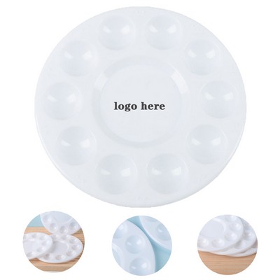 Round Palette for Kids' Painting Art Pigments