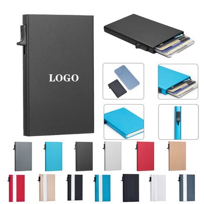 Compact 4-Card RFID-Blocking Wallet with Pop-Up Mechanism