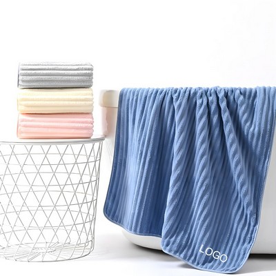 69" Custom Soft Coral Fleece Bath Towel