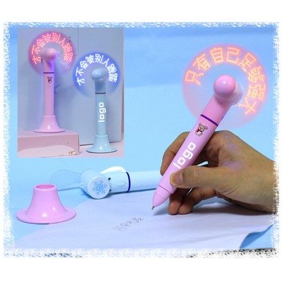 Rechargeable Mini Fan With Pen