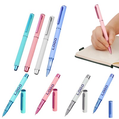 Macaron-Colored Student Fountain Pen With 0.38Mm Fine Nib