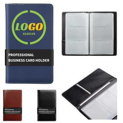 Leather Business Card Book Holder