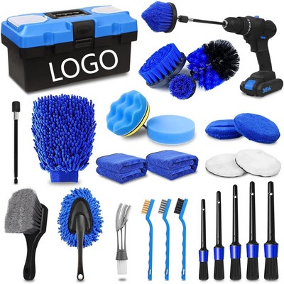 37-Piece Ultimate All-Purpose Drill Brush Power Scrubber & Detailing Kit