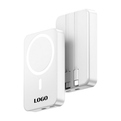 Magnetic Portable Power Bank with 20W PD Fast Charging