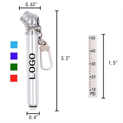 Mini Tire Gauge Keychain