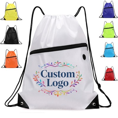 Rugged Zippered Drawstring Pack