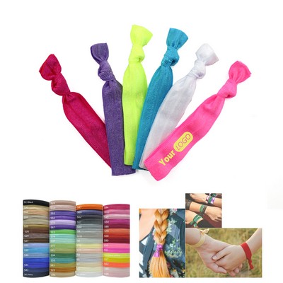 Colorful Ribbon Elastic Knotted Hair Ties