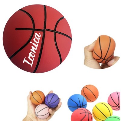 Super High Rubber Elastic Mini Basketball Decompression Ball
