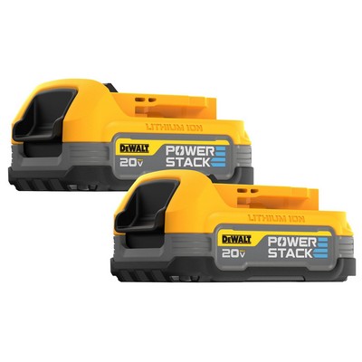 DeWalt 20V Max Powerstack 1.7Ah Compact Battery 2 Pack
