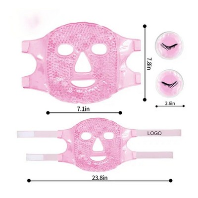 Customizable PVC Material Cold Compress Face Mask 7" X 7"