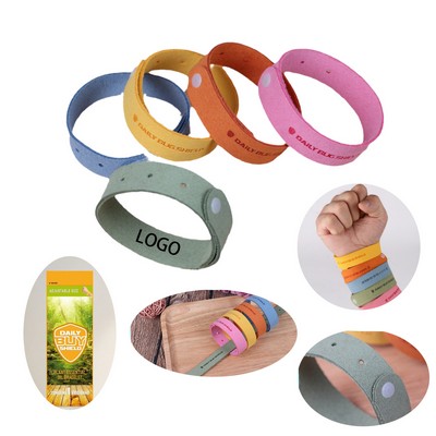 Micro Fiber Leather Mosquito Repellent Bracelet