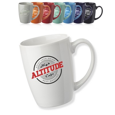 12 oz. Curved Java Custom Coffee Mugs