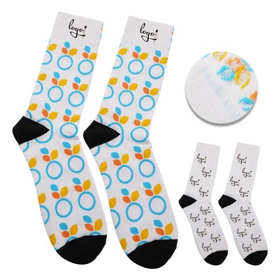 Custom Knit Jacquard Cotton Socks