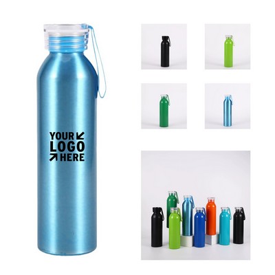 20 Oz. Aluminum Water Bottle with Rubber Handle