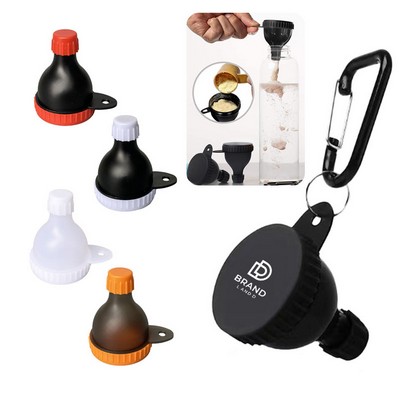 Portable 50ml Protein Powder Funnel With Carabiner