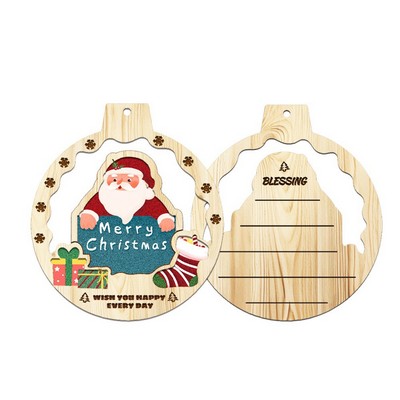 Natural Wood Christmas Ornaments
