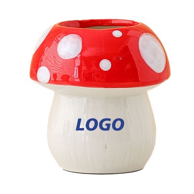 Ceramic Mushroom Pen Holder