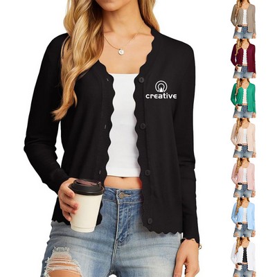 Womens Button Cardigan Sweaters