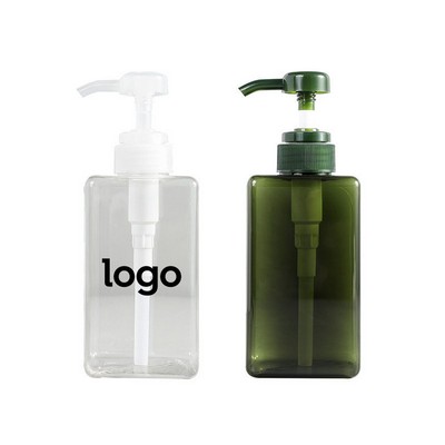 3 2/5 Oz Rectangular Flat Pump Bottle