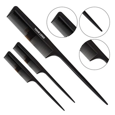 Skinny Hairdresser Rat Tail Comb Narrow Tooth Teasing Design