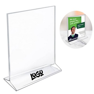 Acrylic Signage Transparent Table Display Stand