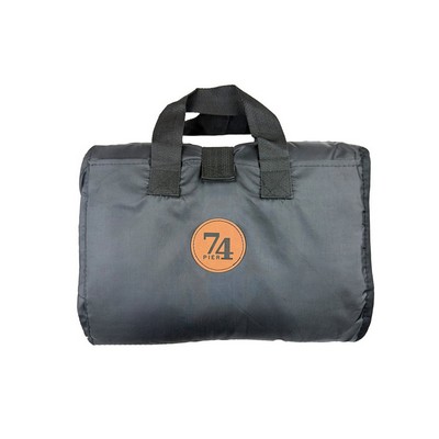 Picnic Blanket w/ Leatherette Patch