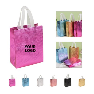 11" x 12" Glitter Tote With Film Coating