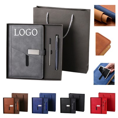Business Notebook Gift Box Set With Pen