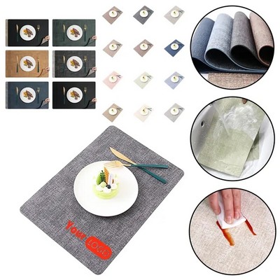 Leather Oil-proof Heat-insulating Placemat(Ocean)