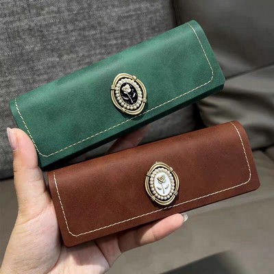 PU Leather Glasses Case Hard Shell Anti Scratch