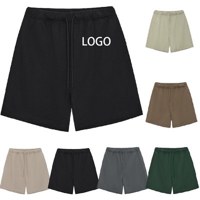 425G Heavyweight Pure Color Casual Shorts