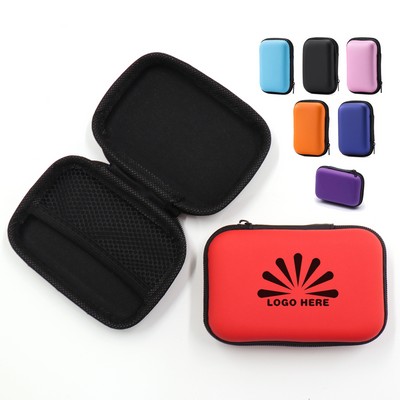 Eva Headphone Zipper Case Travel Portable Electronics Storage Organizer