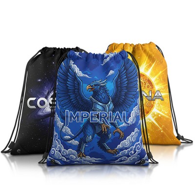 Dye-Sublimated Drawstring Backpack (14" x 17")