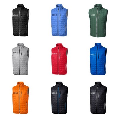 Men's Sustainable Insulated Full-Zip Puffer Vest