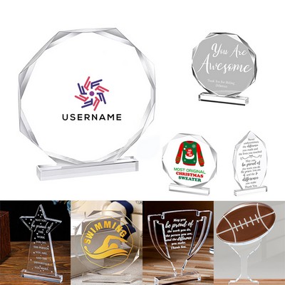 Custom Inspirational Desk Decorations Acrylic Ornaments