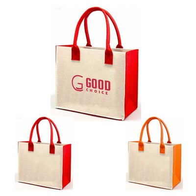Fashionable Felt Tote Bag