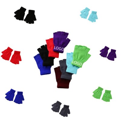 Personalized Fingerless Knit Gloves