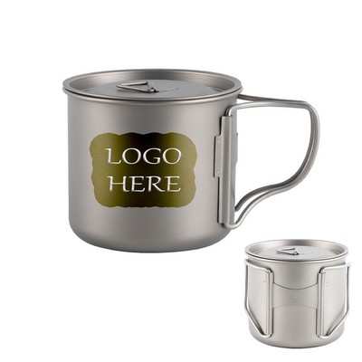 17 OZ Camping Covered Pure Titanium Mug