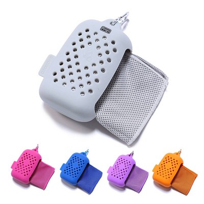 Cooling Sports Towel w/ Silicone Case