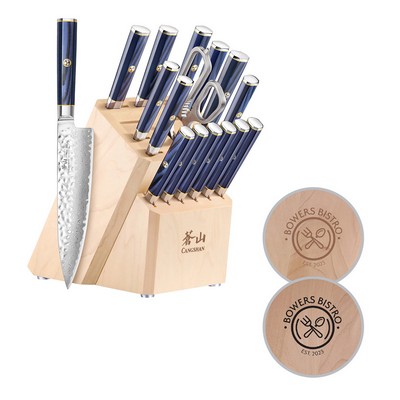 Cangshan 17-Piece HUA KITA Knife Block Set
